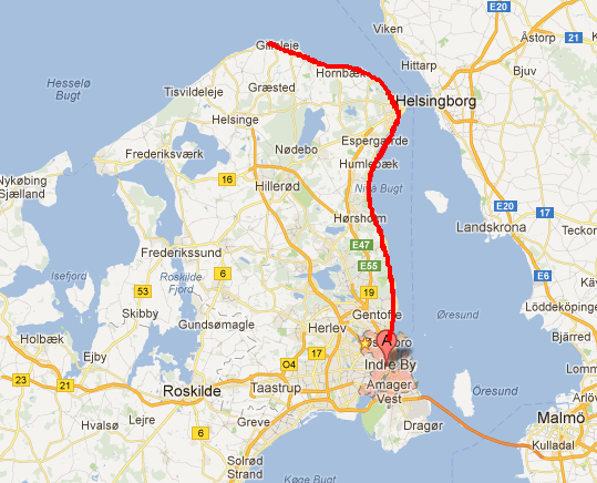københavn Google Maps