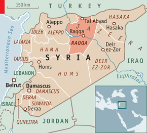 Karta Syrien